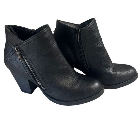 Rampage Black Heeled Booties - Picture 1 of 7